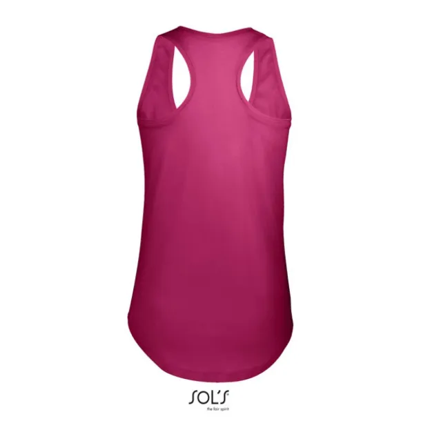 SOL'S MOKA WOMEN’S RACER BACK TANK TOP - SOL'S Raspberry