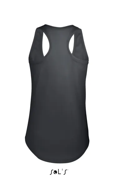 SOL'S MOKA WOMEN’S RACER BACK TANK TOP - SOL'S Tamno siva