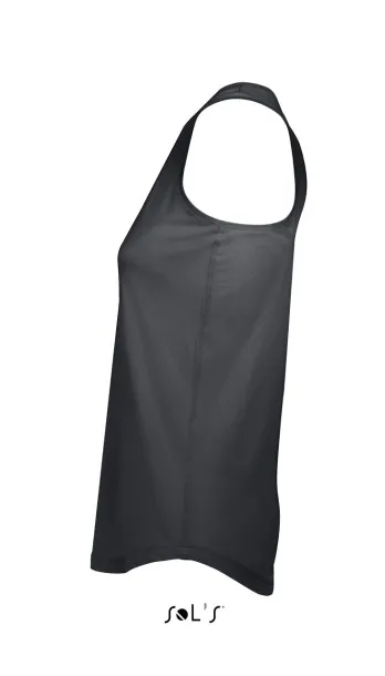 SOL'S MOKA WOMEN’S RACER BACK TANK TOP - SOL'S Tamno siva