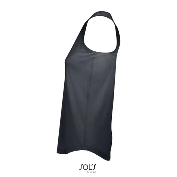 SOL'S MOKA WOMEN’S RACER BACK TANK TOP - SOL'S Tamno siva