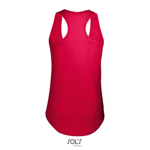 SOL'S MOKA WOMEN’S RACER BACK TANK TOP - SOL'S Red