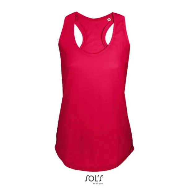 SOL'S MOKA WOMEN’S RACER BACK TANK TOP - SOL'S Red