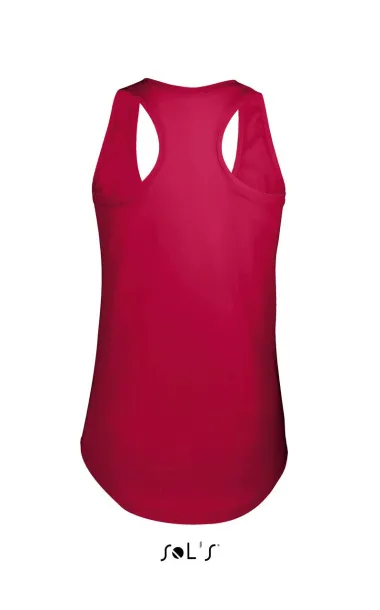 SOL'S MOKA WOMEN’S RACER BACK TANK TOP - SOL'S Red