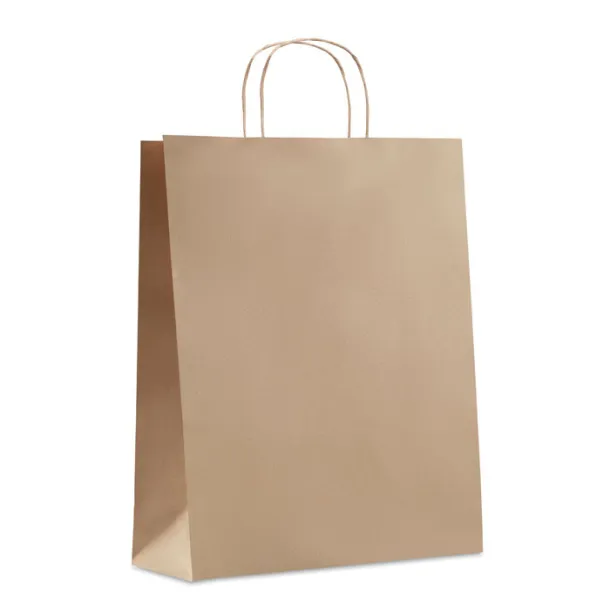 PAPER TONE L Large Gift paper bag 90 gr/m² Beige