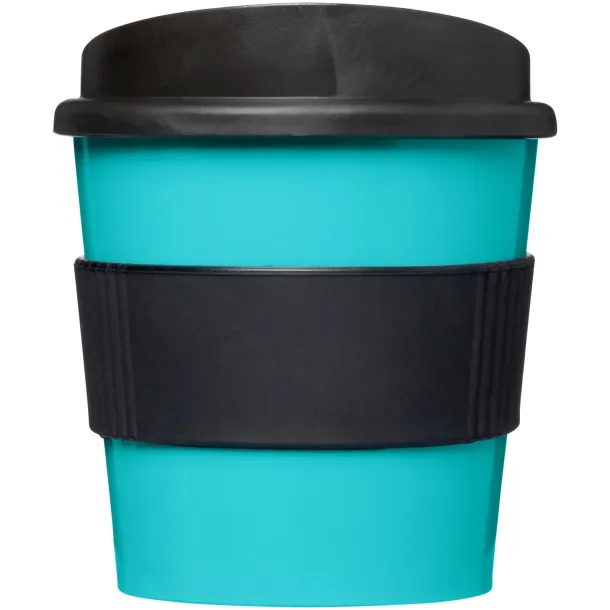 Americano® primo 250 ml tumbler with grip - Unbranded Aqua blue Solid black