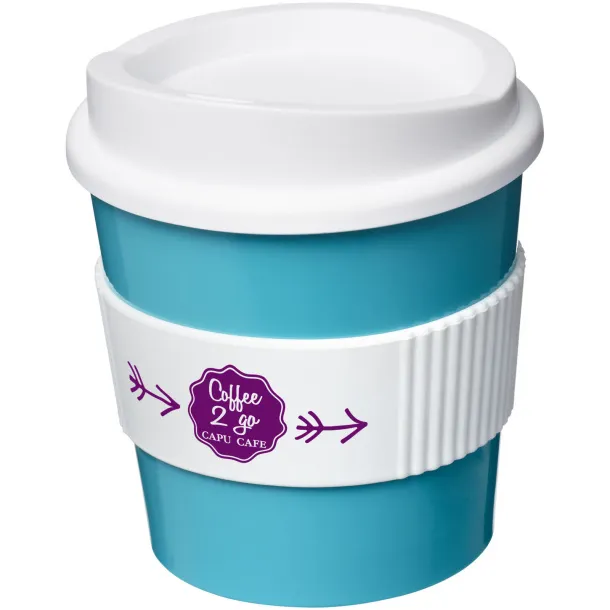 Americano® primo 250 ml tumbler with grip Aqua blue White