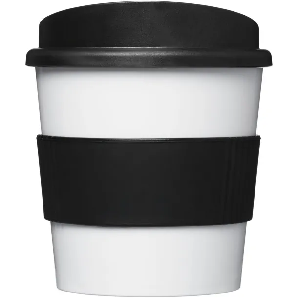 Americano® primo 250 ml tumbler with grip - Unbranded White Solid black