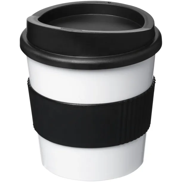 Americano® primo 250 ml tumbler with grip - Unbranded White Solid black