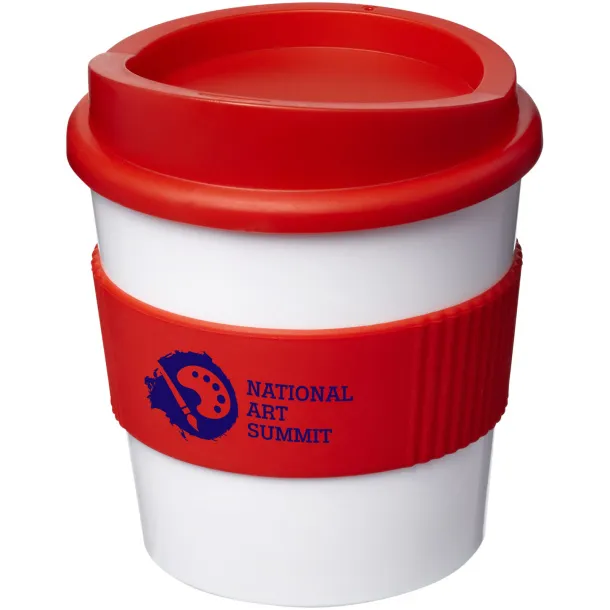 Americano® primo 250 ml tumbler with grip - Unbranded White Red