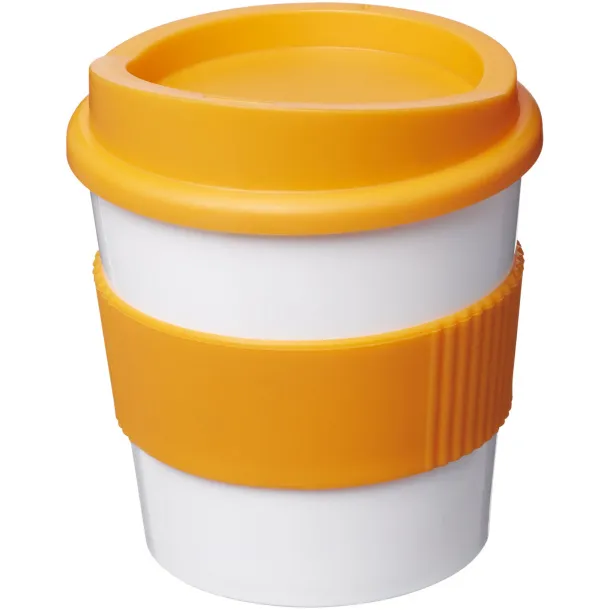 Americano® primo 250 ml tumbler with grip - Unbranded White Orange