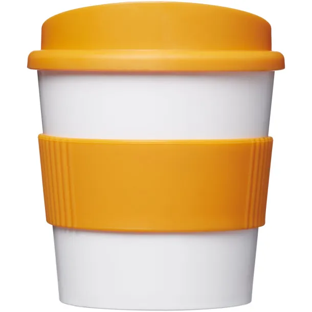 Americano® primo 250 ml tumbler with grip - Unbranded White Orange