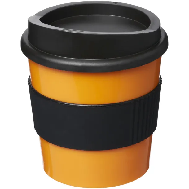 Americano® primo 250 ml tumbler with grip - Unbranded Orange Solid black