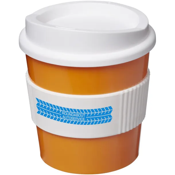 Americano® primo 250 ml tumbler with grip - Unbranded Orange White