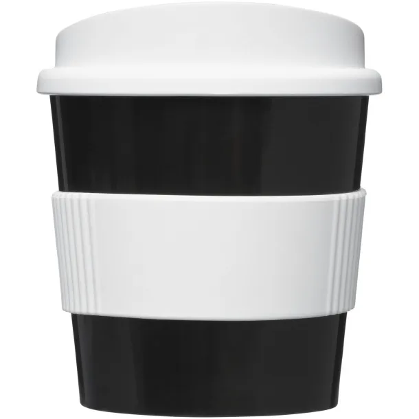 Americano® primo 250 ml tumbler with grip - Unbranded Solid black White