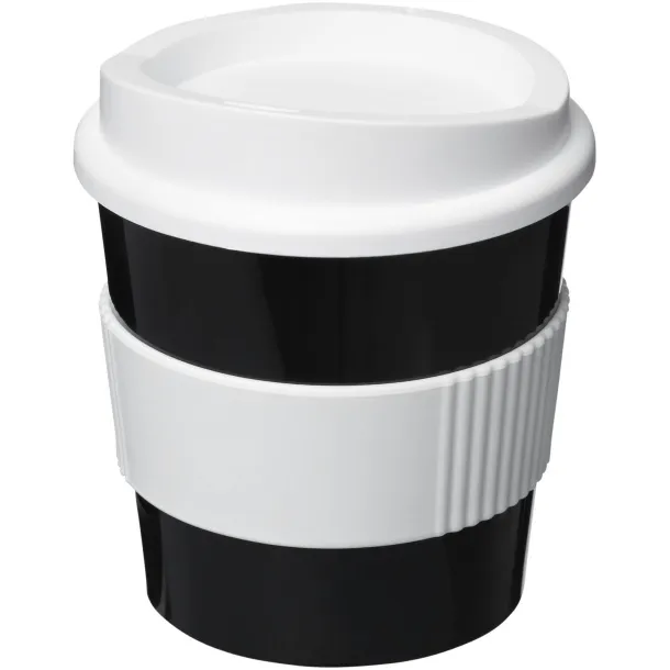 Americano® primo 250 ml tumbler with grip - Unbranded Solid black White