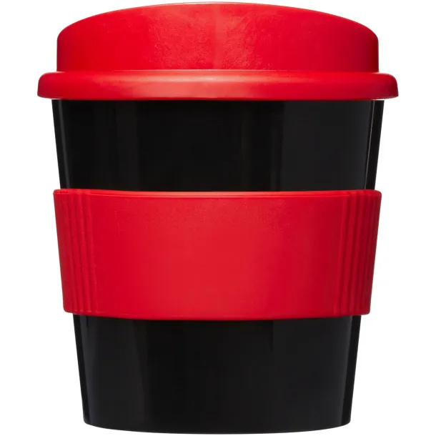 Americano® primo 250 ml tumbler with grip - Unbranded Solid black Red