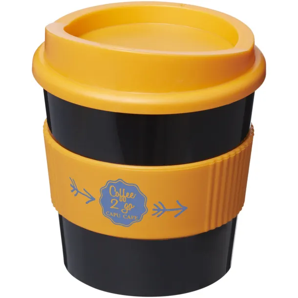 Americano® primo 250 ml tumbler with grip Solid black Orange