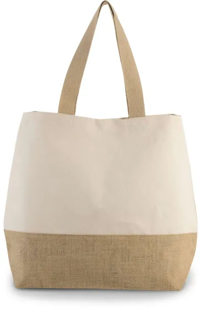  CANVAS & JUTE HOLD-ALL SHOPPER BAG, 310 g/m2 - Kimood Natural Natural