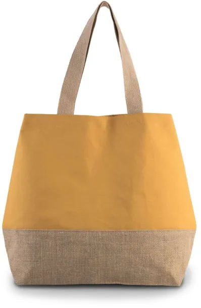  CANVAS & JUTE HOLD-ALL SHOPPER BAG, 310 g/m2 - Kimood Cumin Yellow Natural