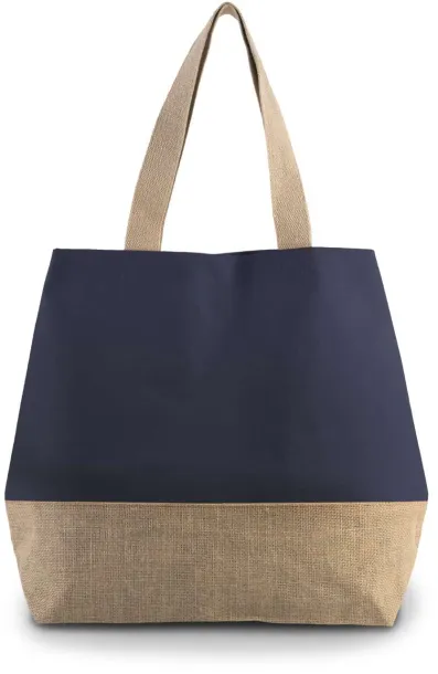  CANVAS & JUTE HOLD-ALL SHOPPER BAG, 310 g/m2 - Kimood Patriot Blue Natural