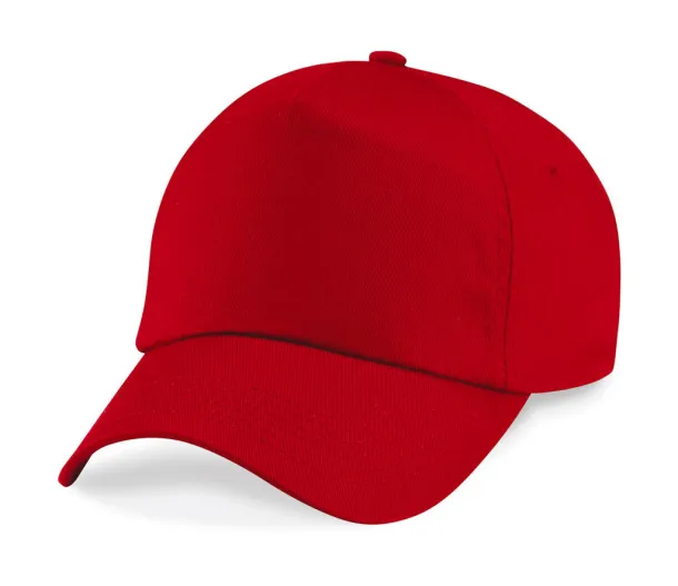  Junior Original 5 Panel Cap - Beechfield Klasična crvena