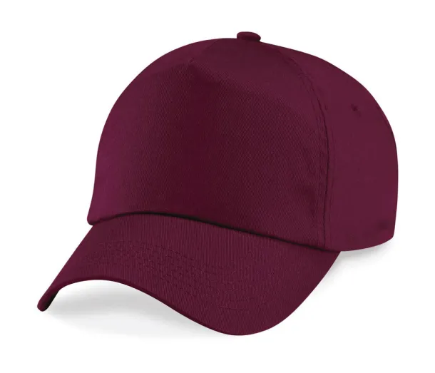  Junior Original 5 Panel Cap - Beechfield Burgundy