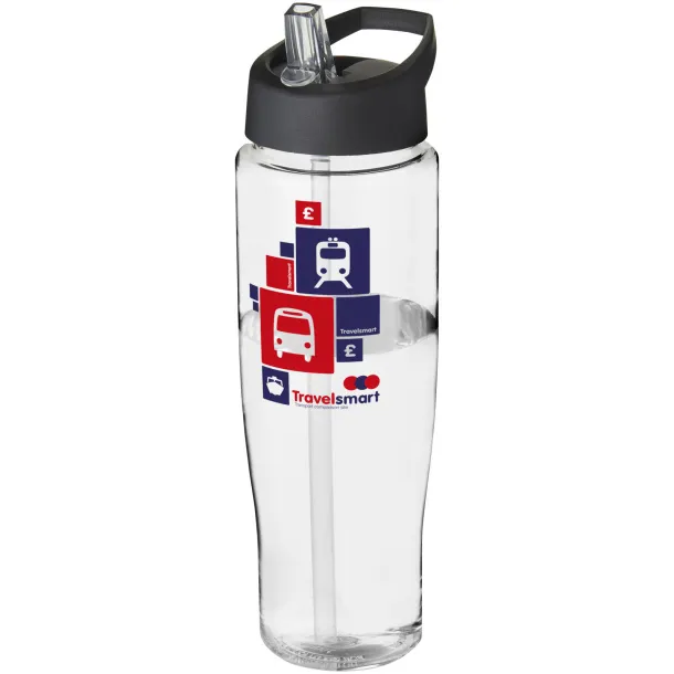 H2O Tempo® 700 ml spout lid sport bottle White Crna