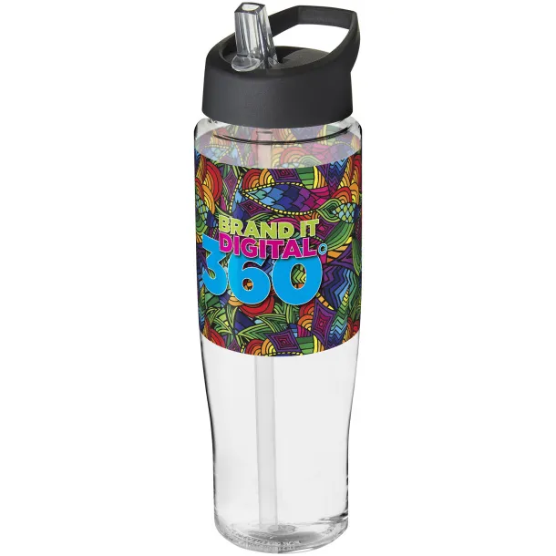 H2O Tempo® sportska boca, 700 ml - Unbranded Bijela Solid black