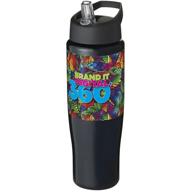 H2O Tempo® 700 ml spout lid sport bottle Solid black