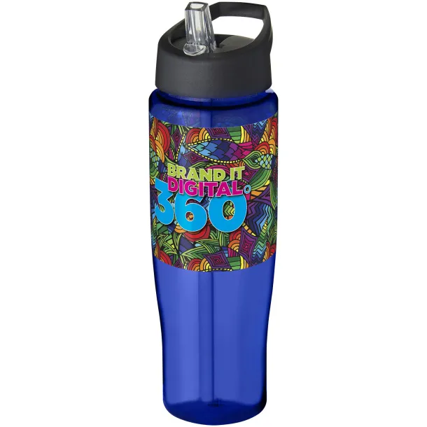 H2O Tempo® 700 ml spout lid sport bottle Blue Solid black