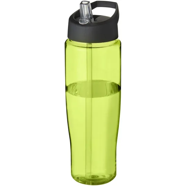 H2O Tempo® 700 ml spout lid sport bottle Lime Solid black