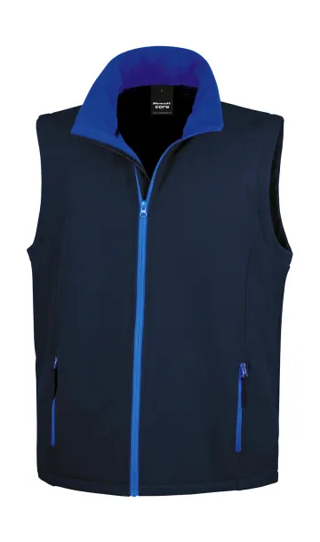  Men's Printable Softshell Bodywarmer - Result Core Navy Kraljevski plava