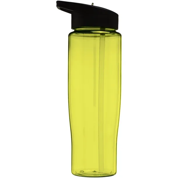 H2O Tempo® 700 ml spout lid sport bottle Lime Solid black