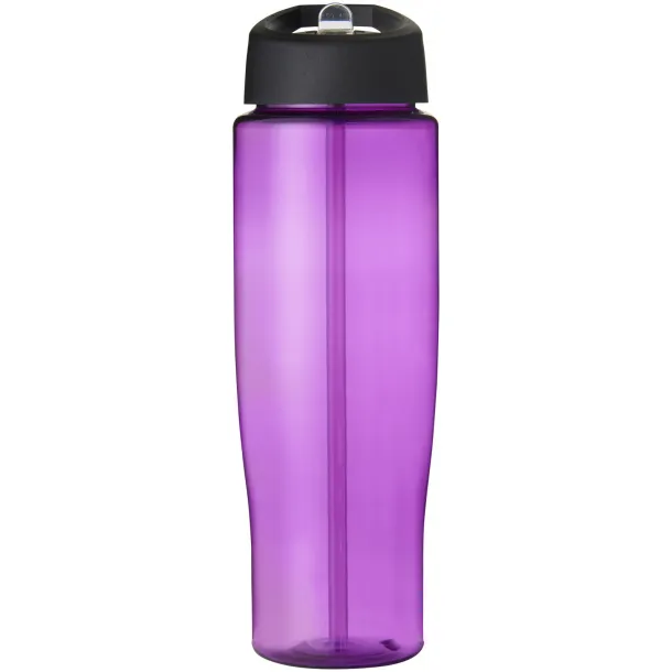 H2O Tempo® 700 ml spout lid sport bottle Purple Solid black