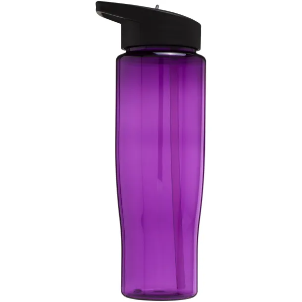 H2O Tempo® 700 ml spout lid sport bottle Purple Solid black