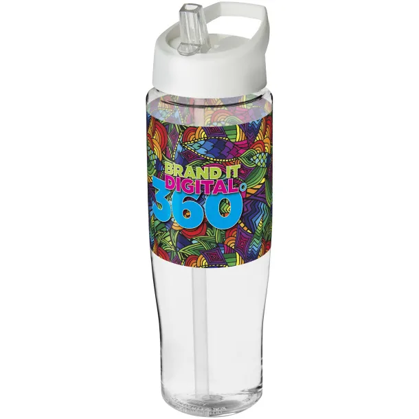 H2O Tempo® 700 ml spout lid sport bottle White White