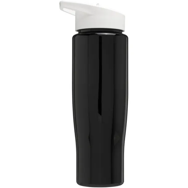 H2O Tempo® 700 ml spout lid sport bottle Solid black White