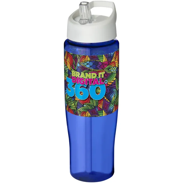 H2O Tempo® 700 ml spout lid sport bottle Blue White