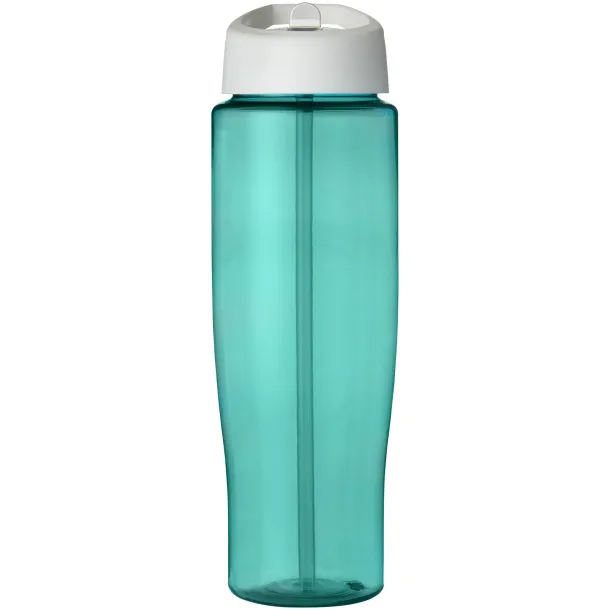 H2O Tempo® 700 ml spout lid sport bottle Aqua blue White