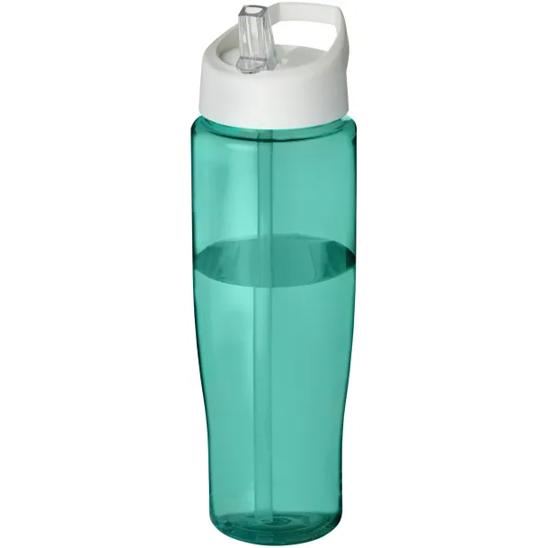 H2O Tempo® 700 ml spout lid sport bottle Aqua blue White