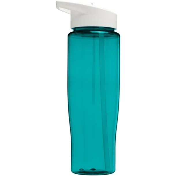 H2O Tempo® 700 ml spout lid sport bottle Aqua blue White