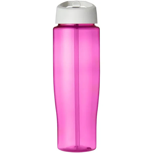 H2O Tempo® 700 ml spout lid sport bottle Transparent pink White