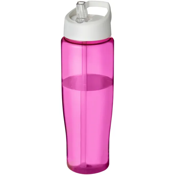 H2O Tempo® 700 ml spout lid sport bottle Transparent pink White