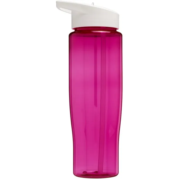 H2O Tempo® 700 ml spout lid sport bottle Transparent pink White