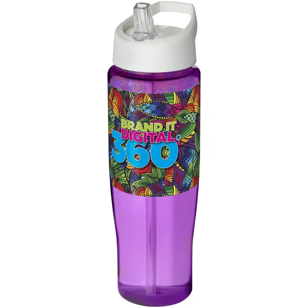 H2O Tempo® 700 ml spout lid sport bottle Purple White