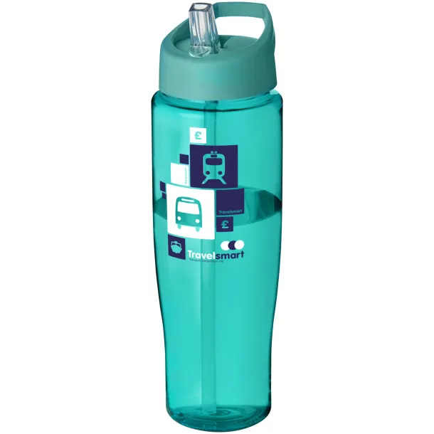 H2O Tempo® 700 ml spout lid sport bottle Aqua blue