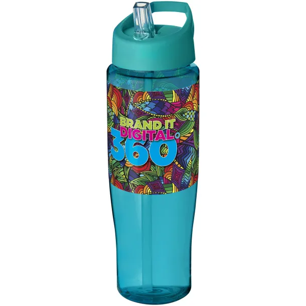 H2O Tempo® 700 ml spout lid sport bottle Aqua blue