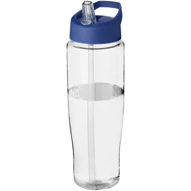 H2O Tempo® 700 ml spout lid sport bottle - Unbranded White Blue