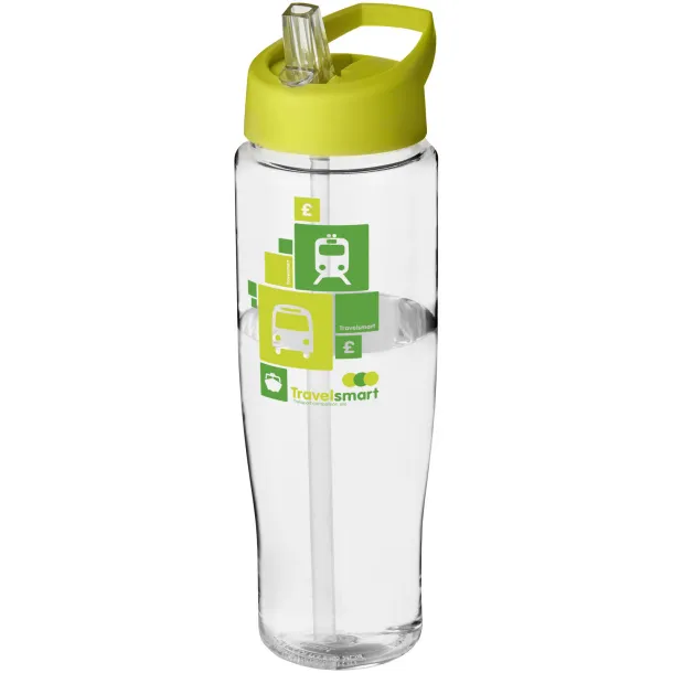 H2O Tempo® 700 ml spout lid sport bottle - Unbranded White Lime