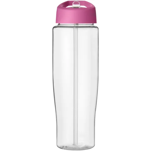 H2O Tempo® 700 ml spout lid sport bottle - Unbranded White Transparent pink